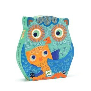 Puzzle dla dzieci w pudełku Sowa 24 el. DJ07215-Djeco, układanka dla dzieci