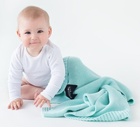 Bambusowy koc Delicious mint miętowy LL0393-Lullalove, kocyki dla dzieci