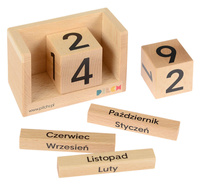 Drewniany kalendarz z sześcianów 110100 Pilch