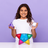 Klocki magnetyczne świecące Light Star Pack 28 el Connetix 00028-ST
