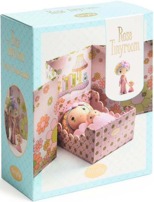 Pokoik Rose w magnetycznym pudełku Tinyly Djeco DJ06963 zestawy do zabawy lalkami