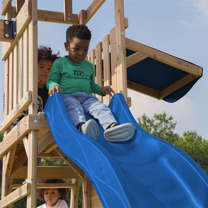 Wielofunkcyjny drewniany Plac Zabaw Malik AXI A030.502.00 Huśtawki Zjeżdżalnia Wieża Piaskownica do zabawy dla dzieci