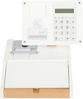 Drewniana kasa sklepowa dla dzieci z kalkulatorem Fresh Small Foot 12249-SF