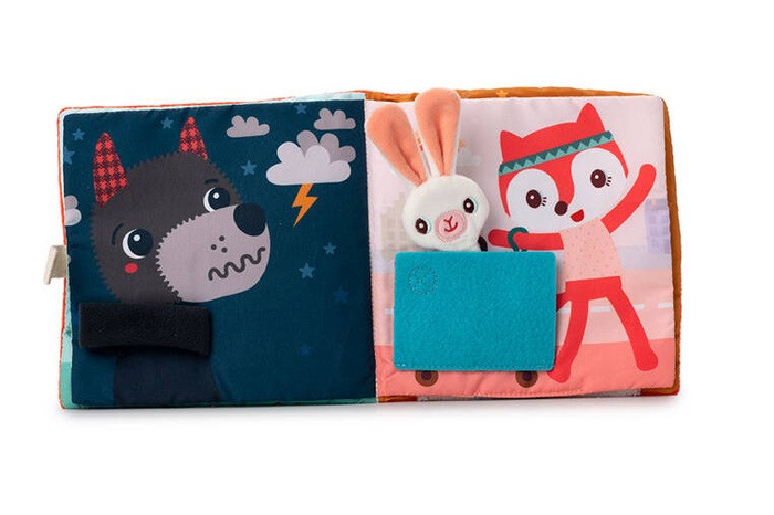 Miękka książeczka aktywizująca z mini-komforterem sarenka Stella i jej przytulanka 83491 Lilliputiens