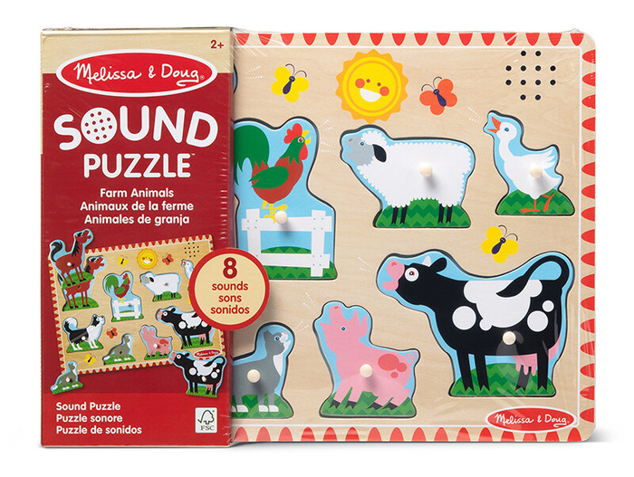 Zwierzęta z farmy 50204 Melissa & Doug, układanki dla dzieci