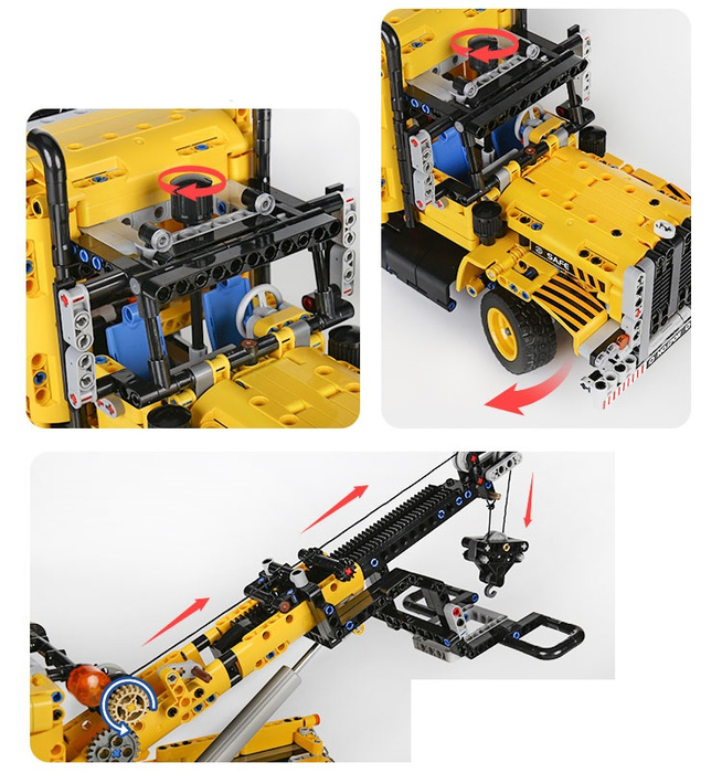 Klocki konstrukcyjne Mould King 17011 Holownik ciężarowy zabawka budowlana 1277 elementów