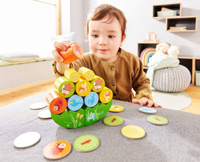 Dziecięca gra zręcznościowa Balansujące Zwierzęta HB305203-Haba, zabawki drewniane