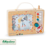 Drewniana animowana pozytywka Telewizor 83452 Lilliputiens