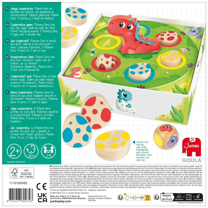 Pierwsza gra kooperacyjna dla dzieci Dino Mama Goula 1110100495 gry planszowe dla dzieci