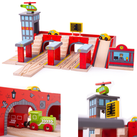 Dodatek do kolejki Dworzec główny BJT272-Bigjigs Rail, kolejka drewniana