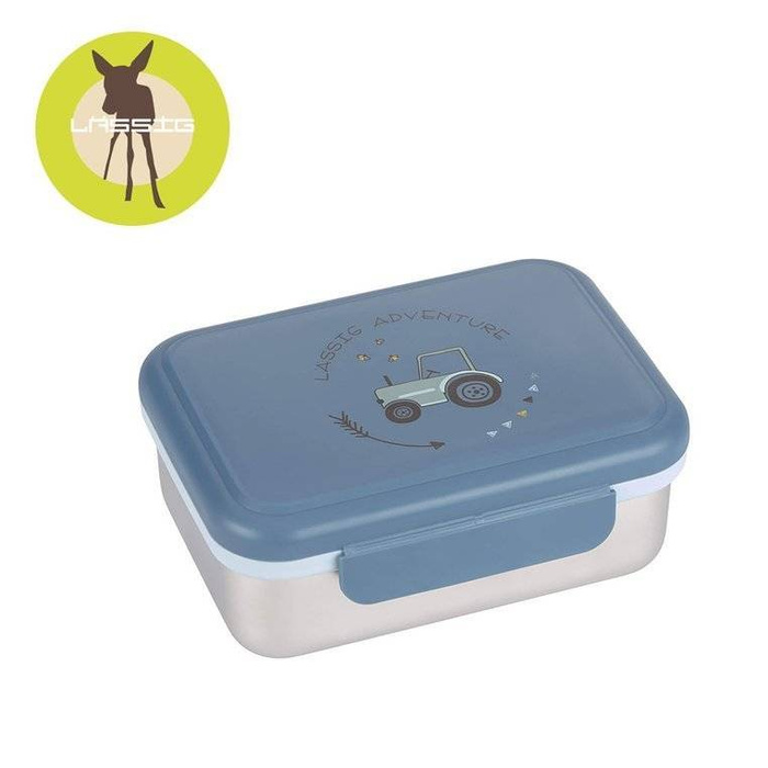 Lunchbox ze stali nierdzewnej Adventure Traktor 1210029496-Lassig, pudełka śniadaniowe