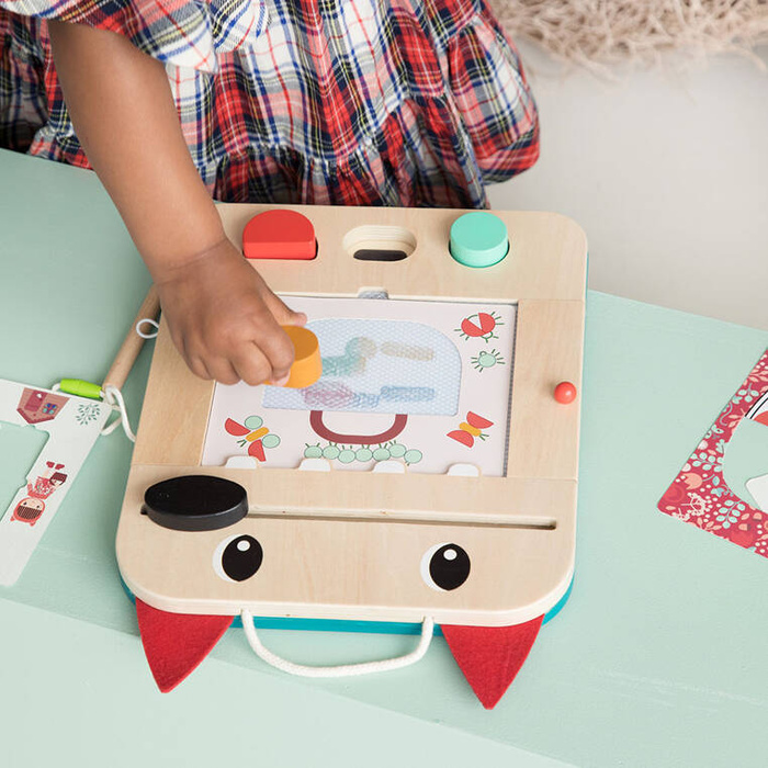 Drewniana tablica do rysowania znikopis Wilk Louis 83473 LILLIPUTIENS