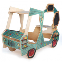 Drewniany Food Truck  dla dzieci 10046 Erzi samochód kuchnia sklep
