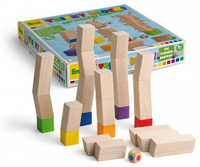 Klocki drewniane balansujące wieże Tricky Blocks Erzi 42363 Gry zręcznościowe dla dzieci