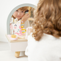 Mała toaletka drewniana z akcesoriami Jednorożec Janod J06463