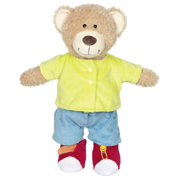 Zabawka edukacyjna Miś Brommel do nauki ubierania i ćwiczenia motoryki Goki 50952