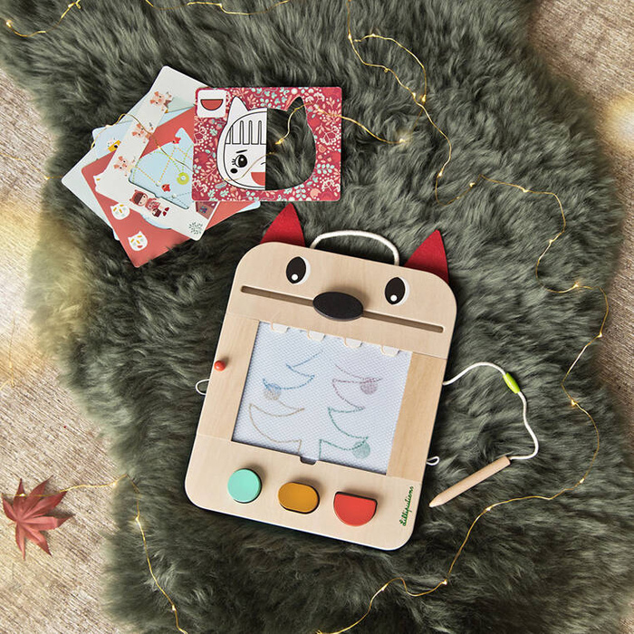 Drewniana tablica do rysowania znikopis Wilk Louis 83473 LILLIPUTIENS