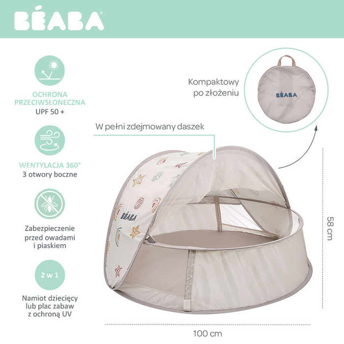 Namiot plażowy Breezynest UV Beaba 930403