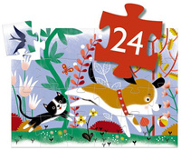 Szczeniaczek - tekturowe puzzle 24 el DJ07280-Djeco, puzzle i układanki dla dzieci 