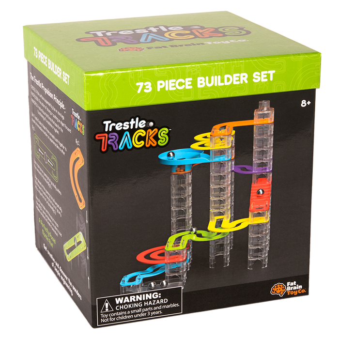 Kulodrom Trestle Tracks Zestaw Konstruktorski Fat Brain Toys FA313-2 labirynt dla kulek