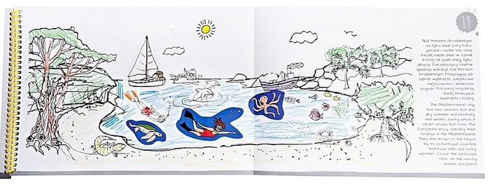 Przygoda z Europą - książka, kreatywna zabawa dla dzieci, ZT8290-Zuzu Toys