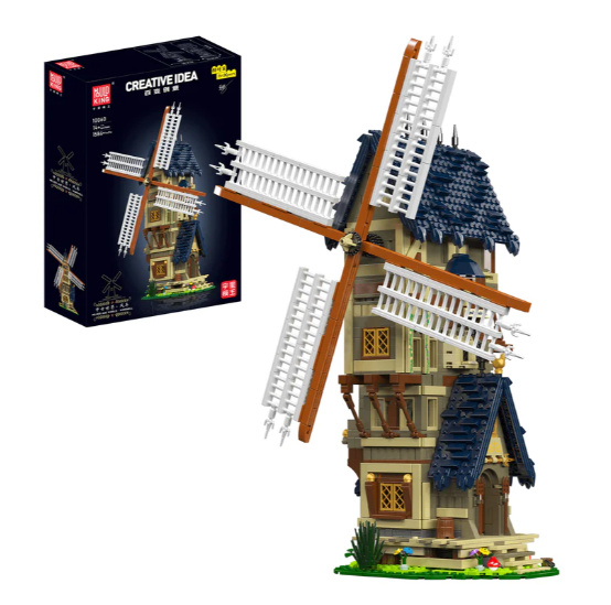 Wiatrak kreatywny Zestaw klocków do budowy Mould King 10060 Średniowieczna Europa 1584 szt.