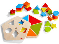 Drewniany sorter dla dzieci Karuzela kształtów HB305381-Haba, puzzle i układanki