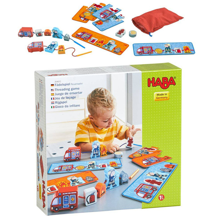 Gra nawlekanka Straż pożarna HB304652-Haba, gry edukacyjne