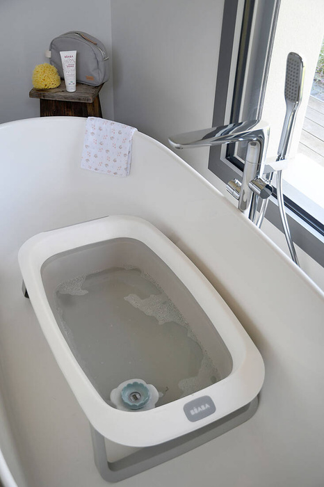 Składana wanienka dla dziecka Eazy Pop Camélé'O Gris velours Beaba 920404