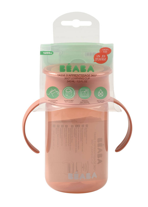 Kubek do nauki picia 340ml różowy Beaba 913571