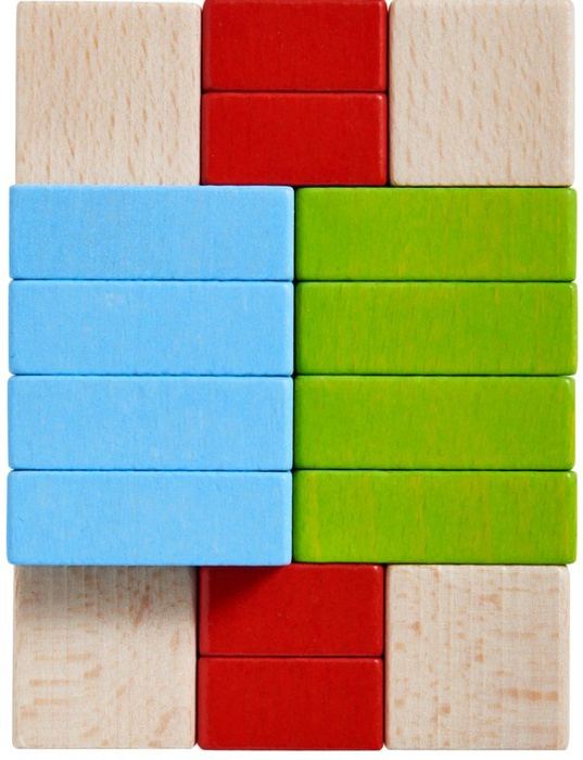Drewniana układanka i klocki dla dzieci Cztery na cztery 3D HB305455-Haba, gry zręcznościowe