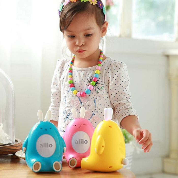 Zabawka edukacyjna Króliczek Alilo Happy Bunny P1 żółty - polska wersja językowa