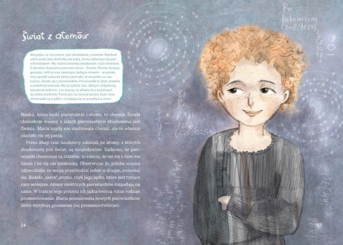 Mania dziewczyna inna niż wszystkie. Opowieść o Marii Skłodowskiej Curie, ZT0493-Zuzu Toys, książki edukacyjne dla dzieci