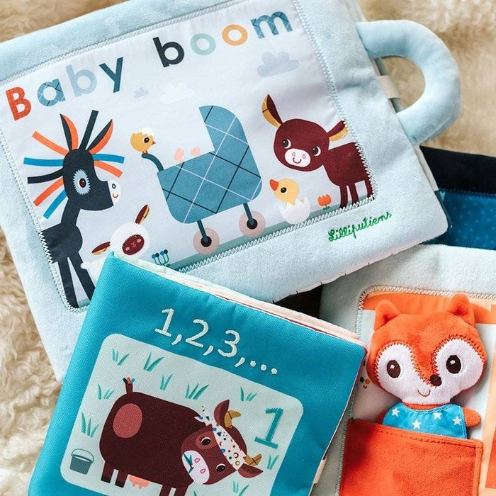 Materiałowa, mięciutka książeczka z cyferkami 1, 2, 3...83274-Lilliputiens