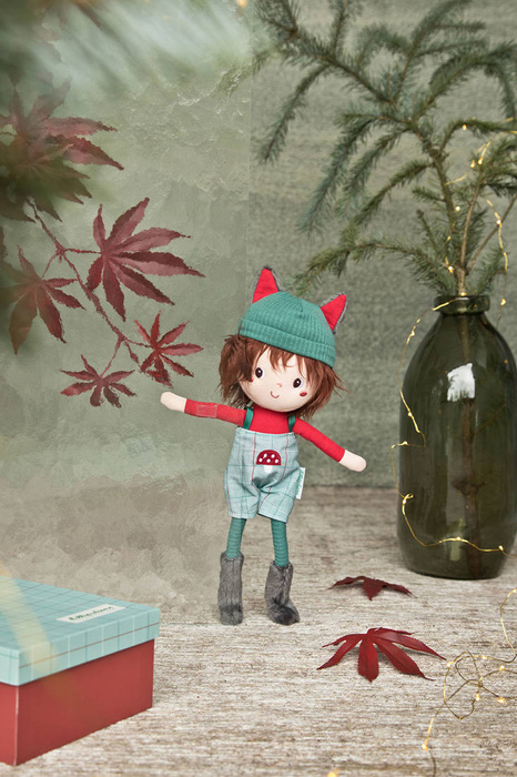 Lalka przytulanka Louis 32cm ozdobne pudełko w kratkę 83487 LILLIPUTIENS