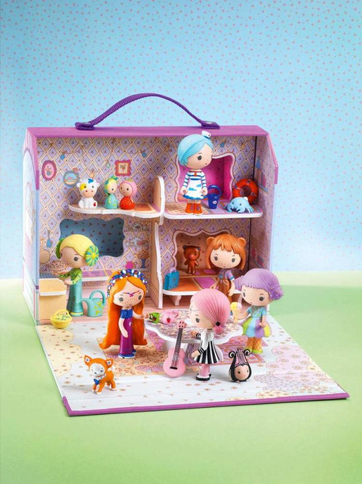 Domek walizka Bluchka & Indie DJ06952-Djeco, torebki dla dziewczynek