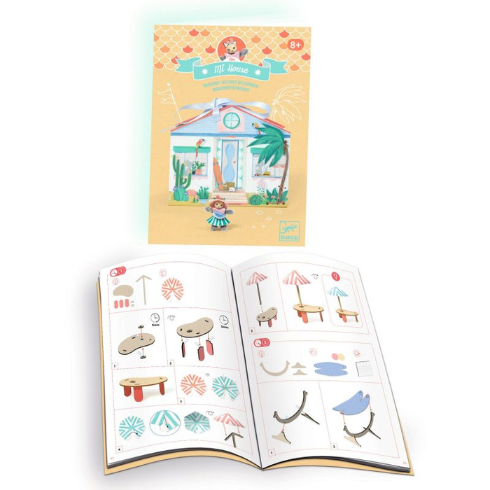 Mini domek dla lalek drewniany Mi House Mia Zrób to sam Djeco DJ08034