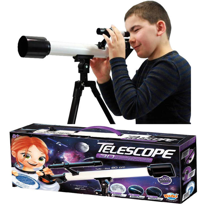 Nauka i zabawa dla dzieci Teleskop - 30 doświadczeń TS007B Buki