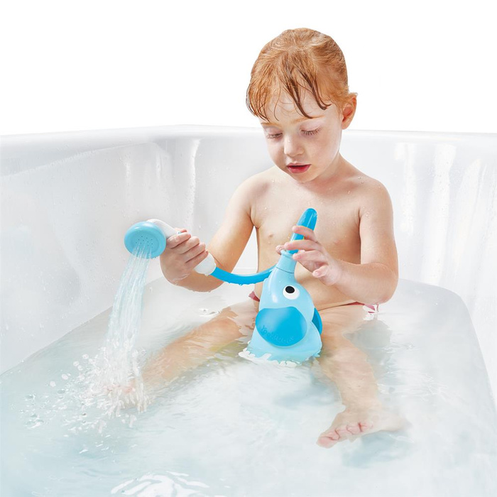 Niebiesko-granatowy Słonik przenośny prysznic Yookidoo YO40244___OF kąpielowy dla dzieci 0-24 mies.