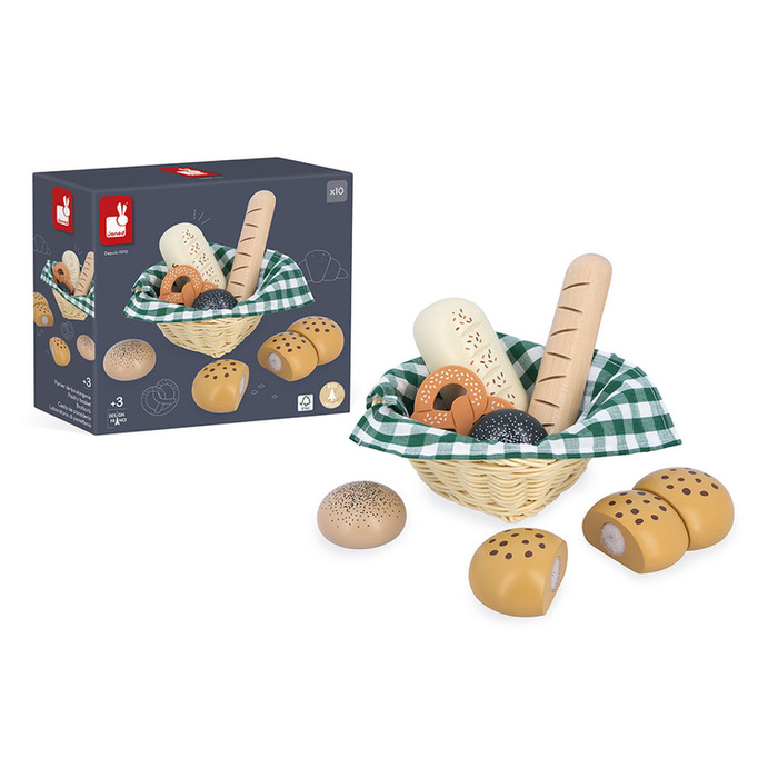 Koszyk z pieczywem z drewna Shiny Grandma Janod J06645