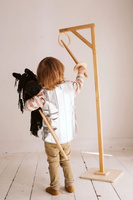 Ring rycerski z lancą i 3 pierścieniami akcesoria do Hobby Horse Astrup 84242