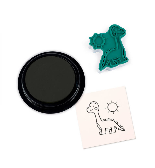 Zestaw kreatywny Stempelki Dinozaury 15 szt. Janod J07721