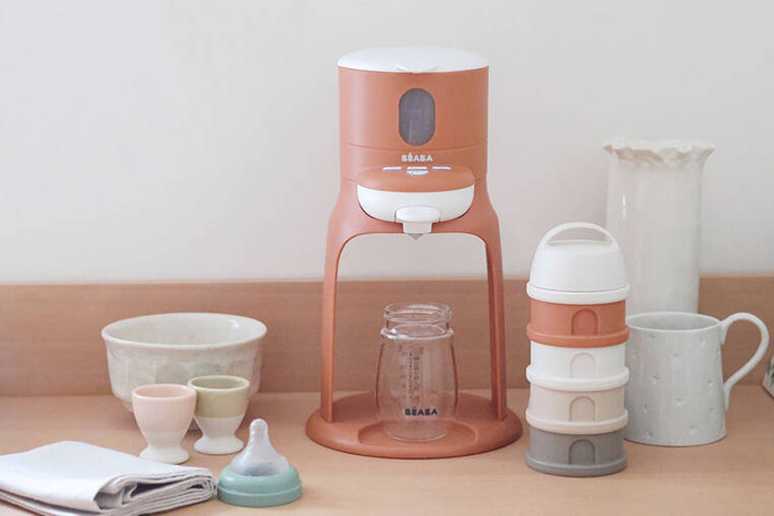 Pojemniki na mleko w proszku 4 komory cotton white terracotta Beaba 911728