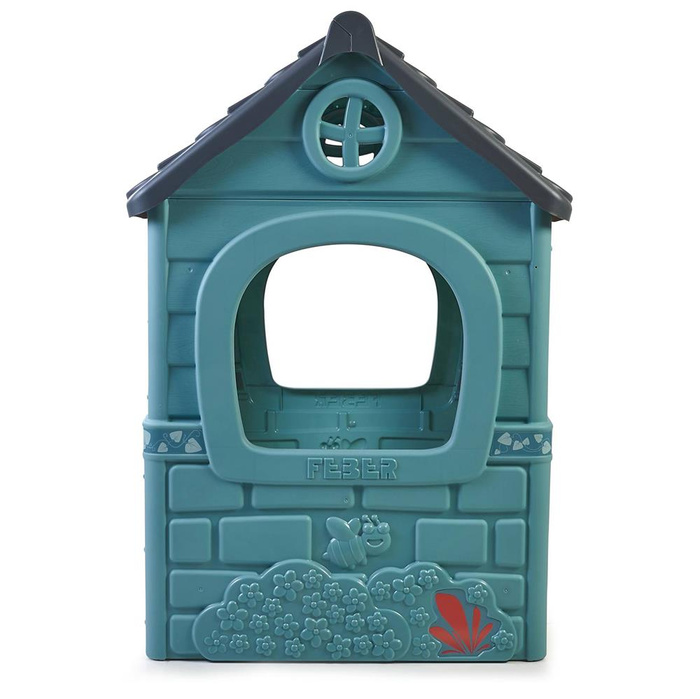 Pastelowy Domek ogrodowy FEBER FEH22000 Casual z otwieranymi drzwiami i otworem na listy do aktywnej zabawy