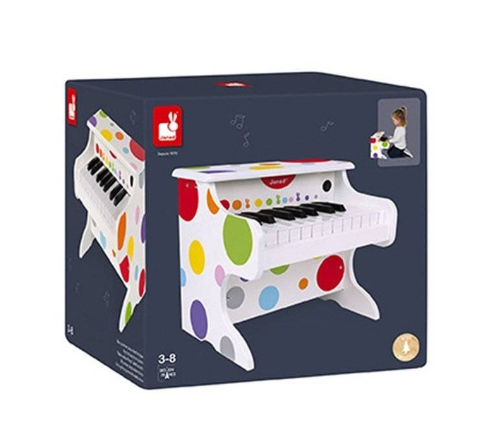 Elektroniczne pianino Confetti J07618- Janod, zabawki muzyczne