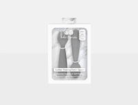 Komplet silikonowych sztućców Mini Utensils szary EUMUG005-EZPZ, sztućce dla dzieci