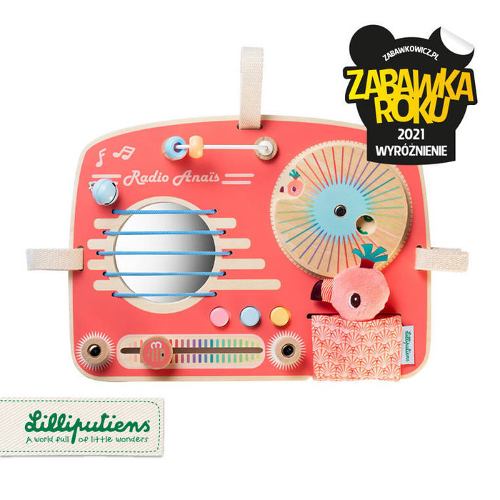 Drewniana tablica manipulacyjna Radio Flaming Anais 83181 LILLIPUTIENS