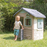 Domek ogrodowy Smoby 810503 Green Jura z bioplastiku przestronne Wnętrze do kreatywnej zabawy