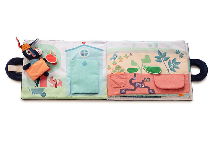 Miękka książeczka aktywizująca "Osiołek Ignace na farmie" 83415 Lilliputiens