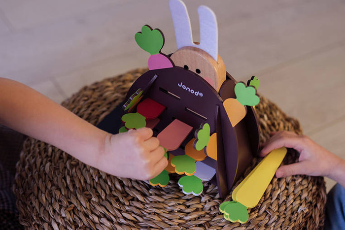 Rodzinna drewniana gra strategiczna Magiczna Marchewka Janod J02473